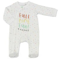 M15933: Baby "Full Time Fun" Cotton Sleepsuit (NB-3 Months)
